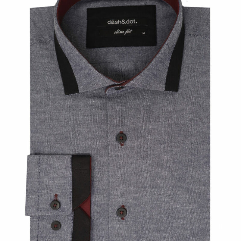 23069 10 ΠΟΥΚΑΜΙΣΟ ΜΟΝΟΧΡΩΜΟ ΜΕ ΔΙΧΡΩΜΙΕΣ