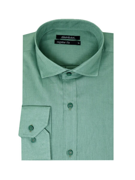 ΠΟΥΚΑΜΙΣΟ ΜΟΝΟΧΡΩΜΟ ΑΠΟ 100% ΛΙΝΟ ΥΦΑΣΜΑ