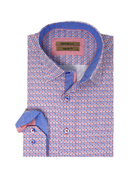 ΠΟΥΚΑΜΙΣΟ ΜΕ ΜΙΚΡΟΣΧΕΔΙΟ ΚΑΙ ΕΣΩΤΕΡΙΚΕΣ ΔΙΧΡΩΜΙΕΣ