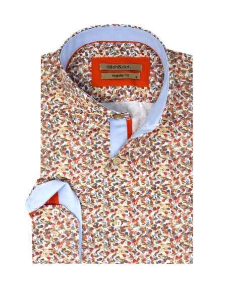 ΠΟΥΚΑΜΙΣΟ ΕΜΠΡΙΜΕ ΜΕ ΦΥΛΛΑ ΚΑΙ ΕΣΩΤΕΡΙΚΕΣ ΔΙΧΡΩΜΙΕΣ